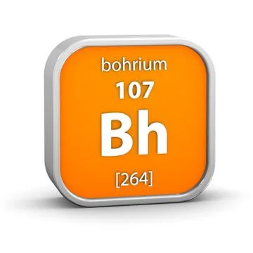 Bohrium material sign Stock Photos
