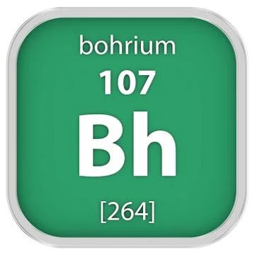 Bohrium material sign 스톡 사진