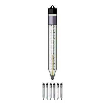 Boil candy thermometer cartoon vector graphic Stock Illustration