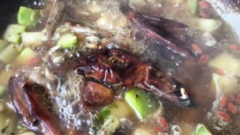 Boil duck winter melon2 Stock Footage 335983792