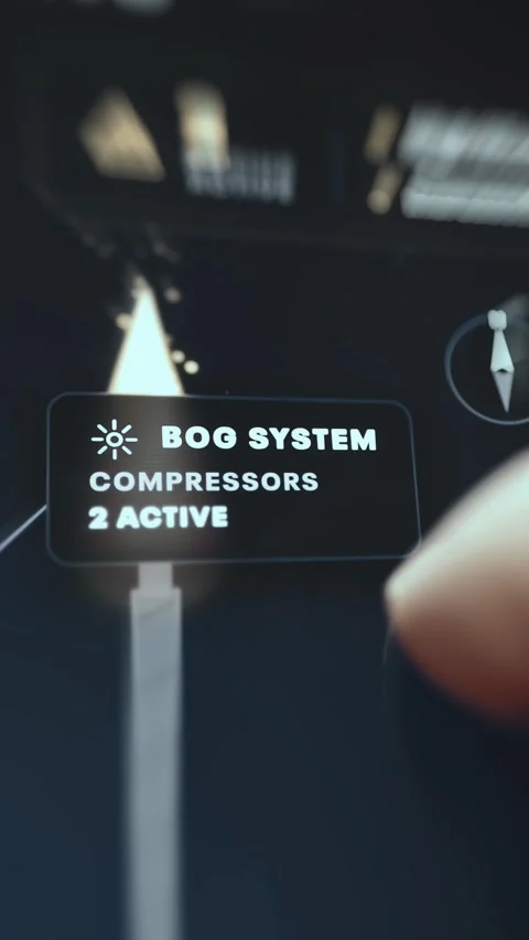 Boil Off Gas Compressors Active Status Stock Footage 340551213