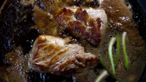Boil pork Stock Footage 321685009