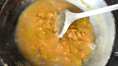 Boil sweet potato2 Video stock 337101768