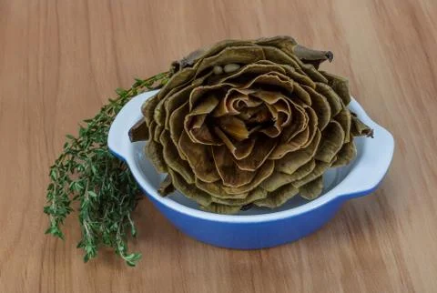 Boiled artichokes Stock Photos