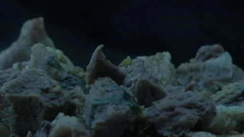 Boiled beef meat Stock Footage 84770957
