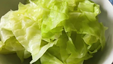Boiled cabbage Stock Footage 342019569