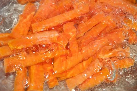 Boiled carrots Stock Photos