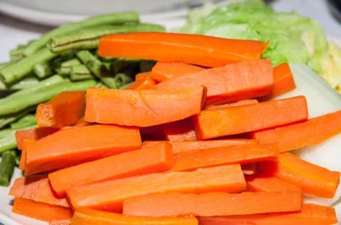 Boiled carrots Stock Photos