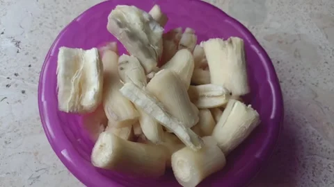 Boiled cassava Stock Footage 280178625