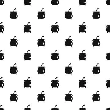 Boiled cauldron pattern seamless vector Illustrazione stock