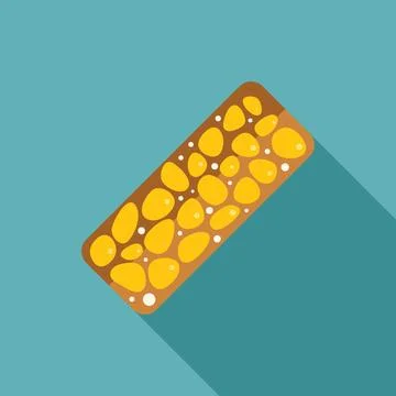 Boiled corn cob with kernels rotating on turquoise background Illustrazione stock