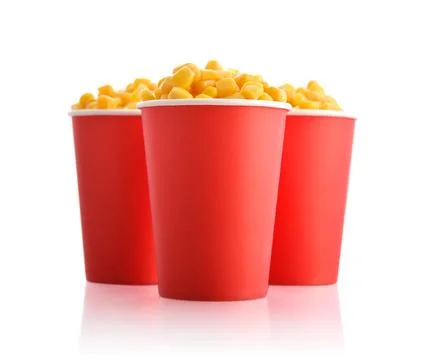 Boiled corn kernels Stock Photos