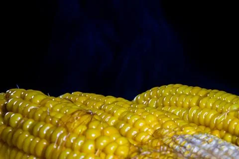 Boiled corn Stock Photos