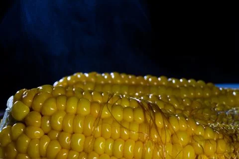 Boiled corn Stock Photos