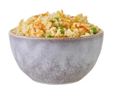 Boiled couscous with clipping path Stock Photos