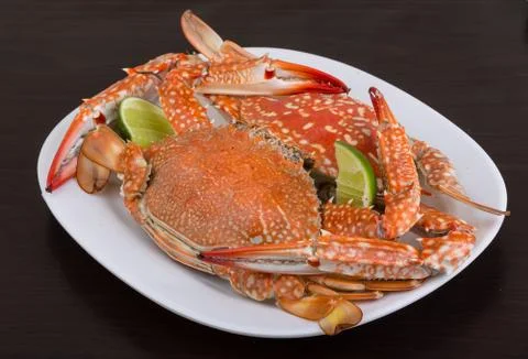Boiled crabs Stock-Fotos