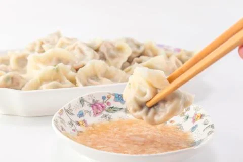 Boiled dumplings Stock Photos