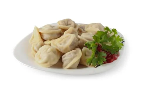 Boiled dumplings Stock Photos