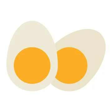 Boiled egg clip art vector illustration Stock Illustration