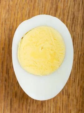Boiled egg closeup Stock Photos