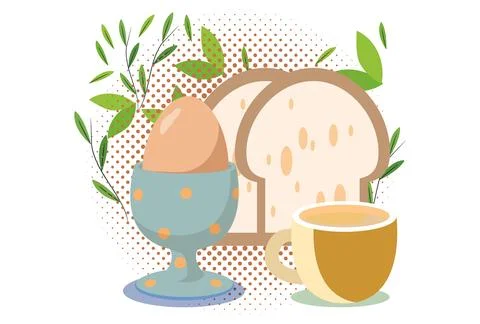 Boiled Egg Concept Illustration Stock Illustration