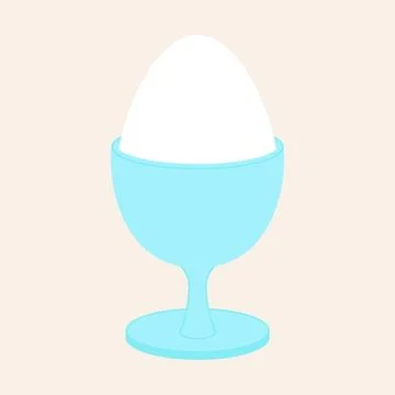 Boiled Egg In An Egg Cup Icon Stock Illustration