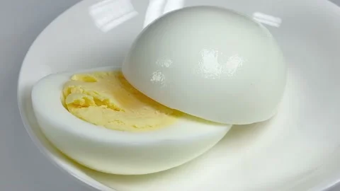 Boiled egg Stock Footage 147863874