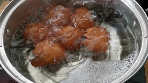 Boiled​ egg Stock Footage 201388836