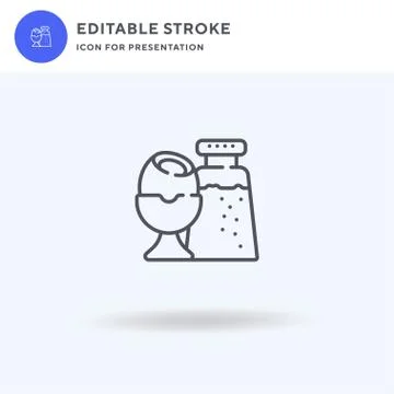 Boiled Egg icon vector, filled flat sign, solid pictogram isolated on white Stock Illustration