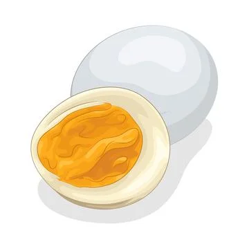 Boiled Egg Illustration Stock Illustration