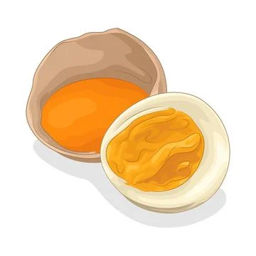 Boiled Egg Illustration Stock Illustration