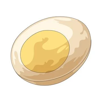 Boiled Egg illustration Stock Illustration