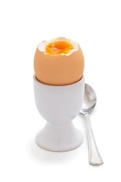 Boiled egg. Stock Photos