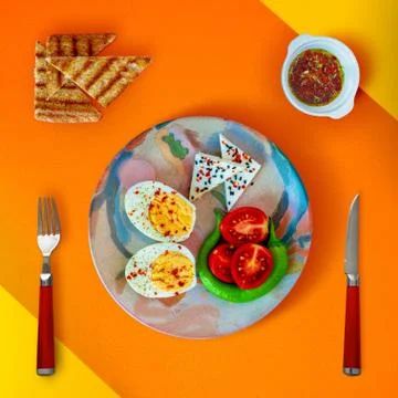 Boiled egg Stock Photos