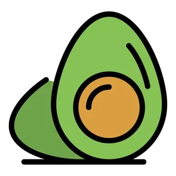 Boiled egg protein icon vector flat Stock Illustration