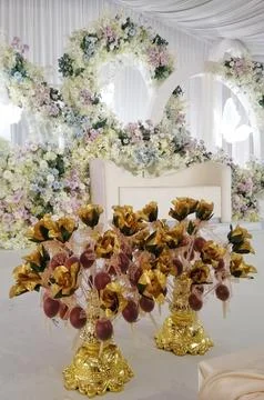 Boiled egg at wedding ceremony Stock Photos