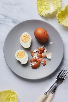 Boiled eggs 002 Stock Photos