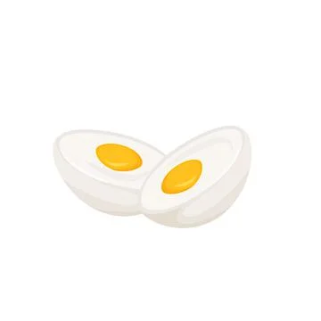 Boiled eggs cartoon vector illustration Stock-Illustration