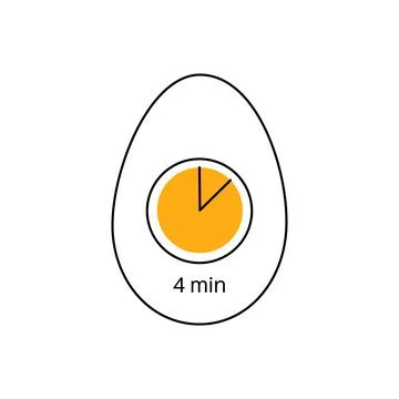 Boiled eggs cooking Illustrazione stock
