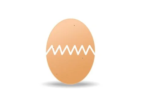 Boiled eggs cut in half 스톡 일러스트