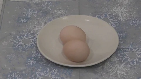 Boiled eggs Stock Footage 101635166