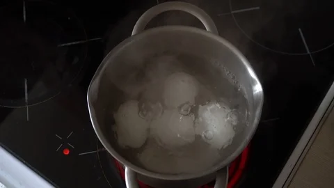 Boiled eggs Stock Footage 127837090