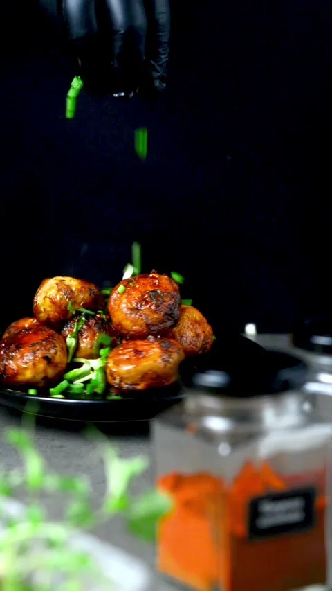 Boiled eggs in a frying pan. Eggs cooked in Chinese Stock Footage 247199013