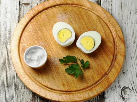 Boiled eggs Stock Photos