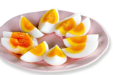 Boiled eggs. Stock Photos