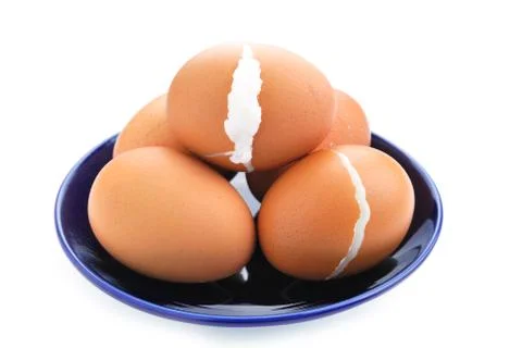Boiled eggs Stock Photos