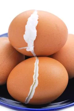 Boiled eggs Stock Photos
