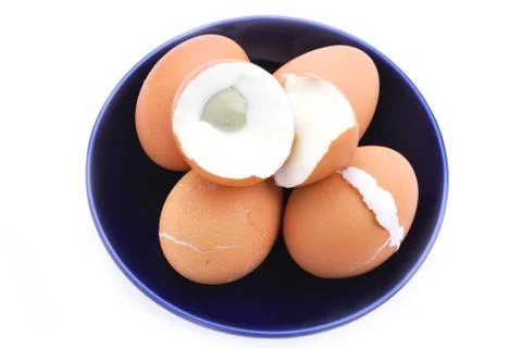 Boiled eggs Stock Photos