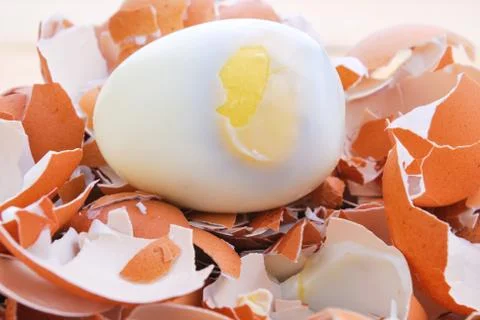 Boiled eggs Stock Photos
