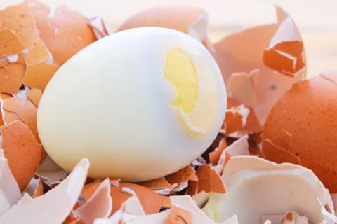 Boiled eggs Stock Photos
